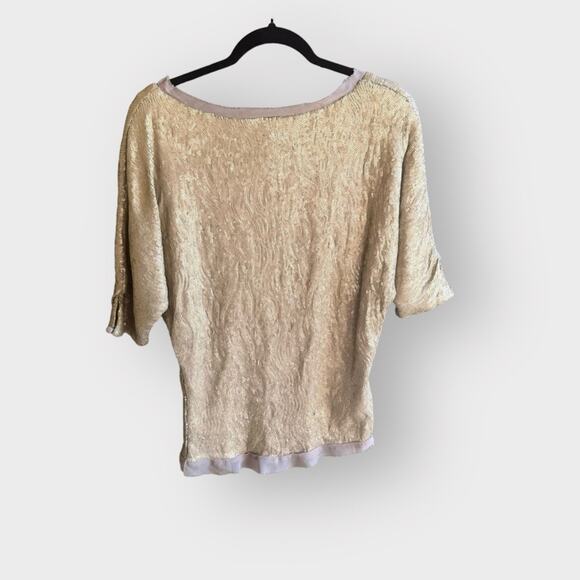 71 Stanton gold sequin blouse - Picture 4 of 8